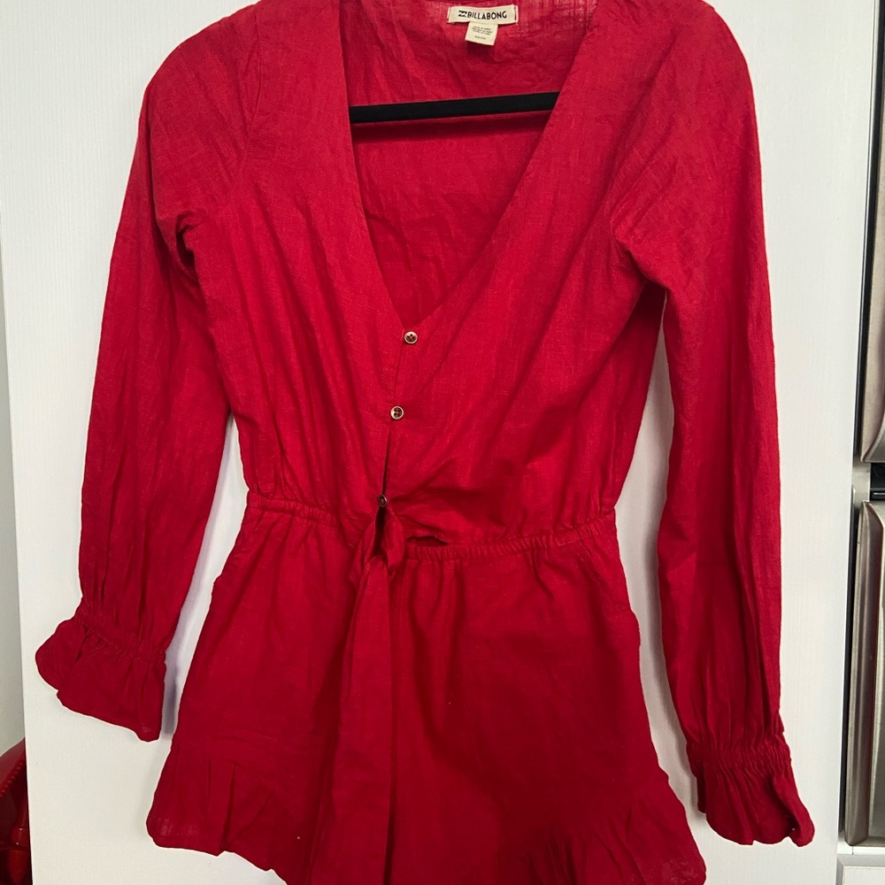 red romper